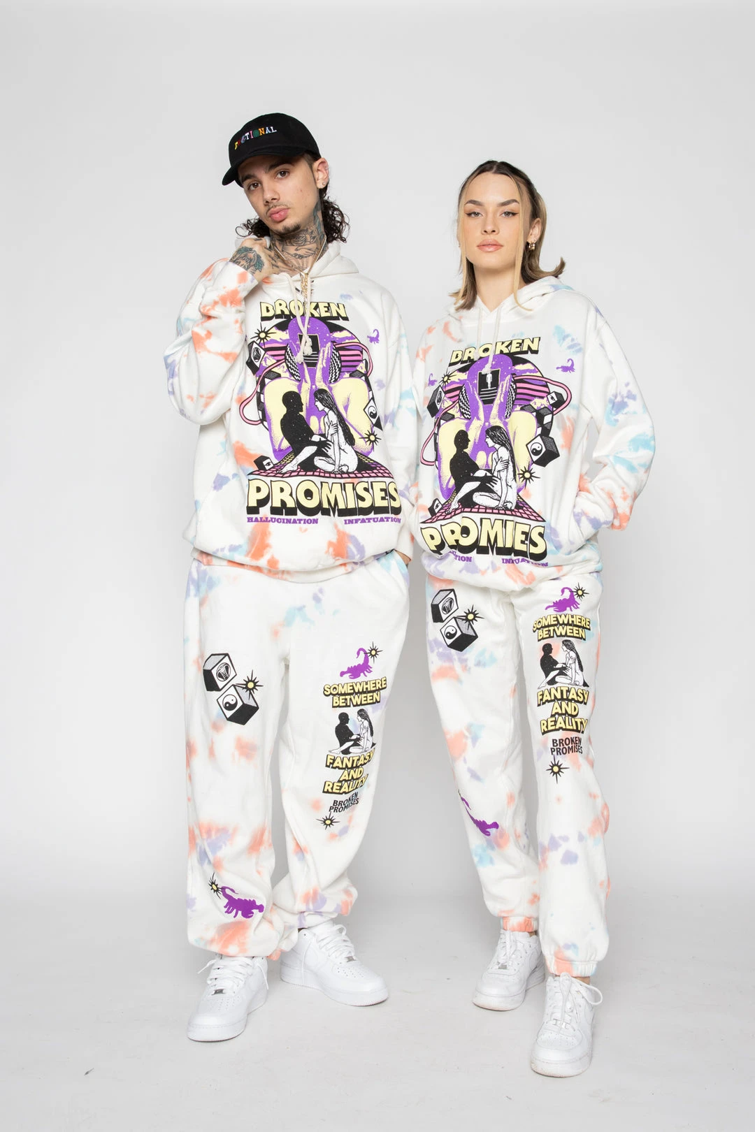 BROKEN PROMISES Fantasy & Reality Hoodie