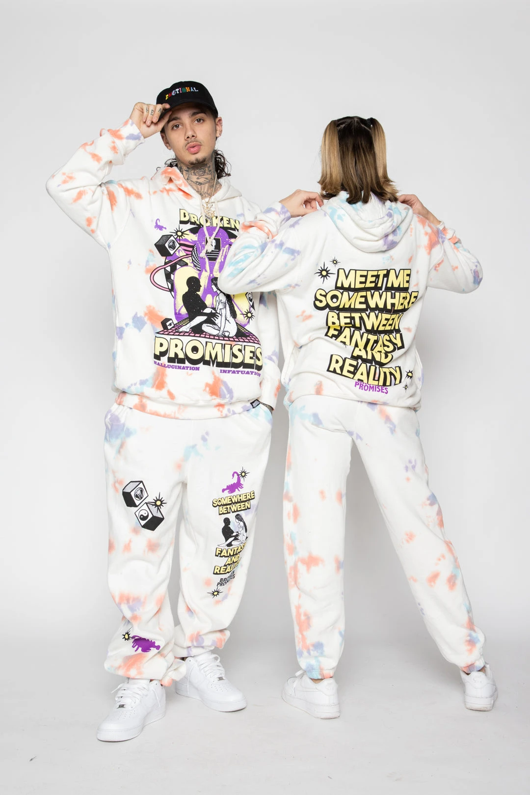 BROKEN PROMISES Fantasy & Reality Hoodie