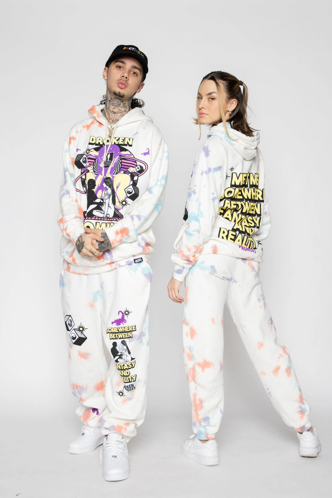 BROKEN PROMISES Fantasy & Reality Hoodie