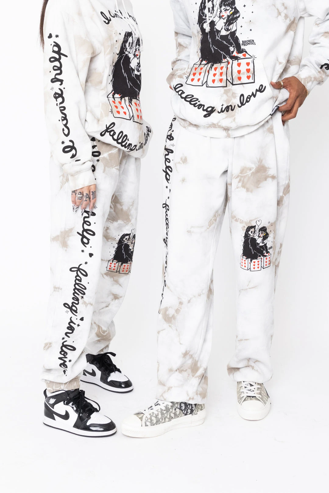 CASH Bottoms Love You So Tie Dye Sweatpants