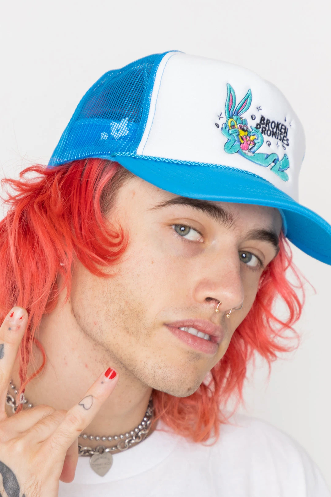 BROKEN PROMISES Head Change Trucker Hat Headwear