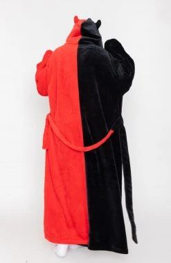 BROKEN PROMISES Red/Black Split Devil Horn Robe