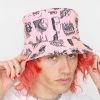 BROKEN PROMISES Headwear Secret Crush Pink Bucket Hat