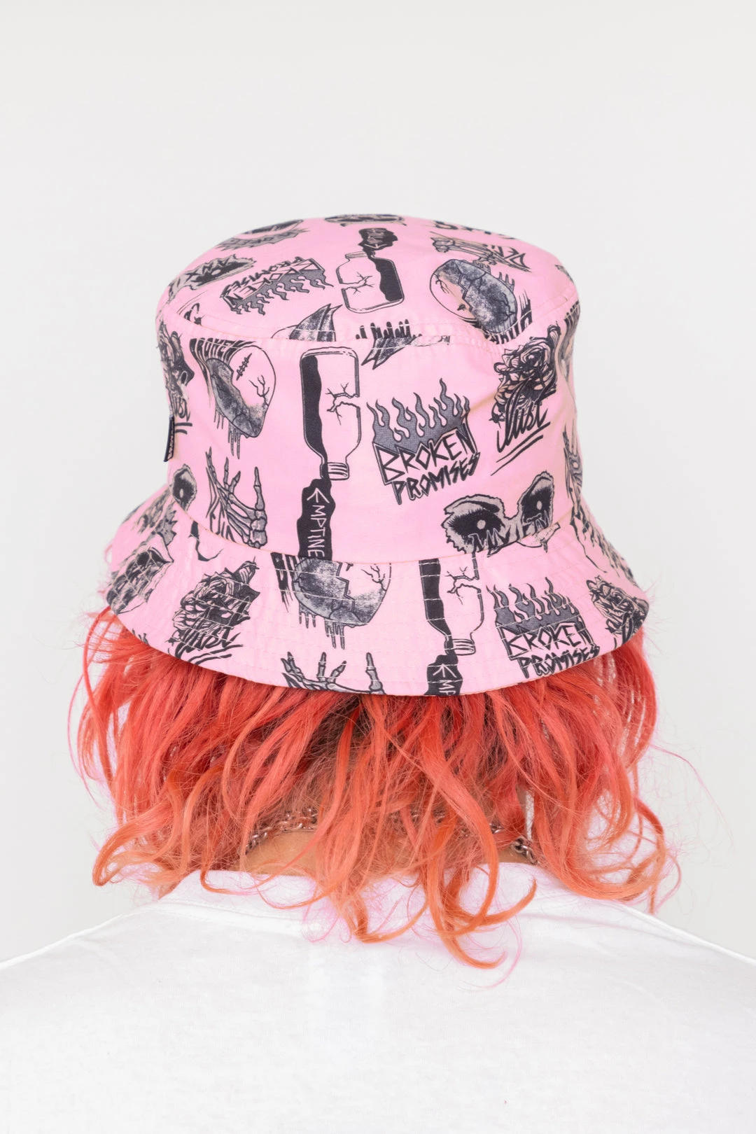 BROKEN PROMISES Headwear Secret Crush Pink Bucket Hat