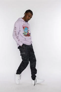 BROKEN PROMISES Hoodies Back To The Hood Lavender Hoodie