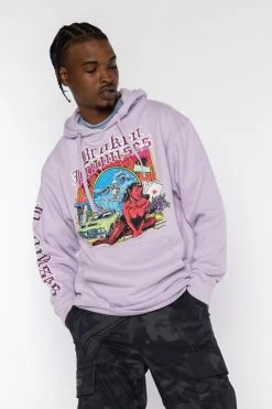 BROKEN PROMISES Hoodies Back To The Hood Lavender Hoodie