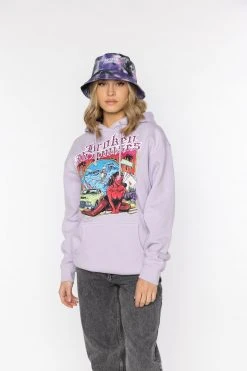BROKEN PROMISES Hoodies Back To The Hood Lavender Hoodie
