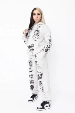 BROKEN PROMISES Bye My Love Sweatpants Grey