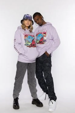 BROKEN PROMISES Hoodies Back To The Hood Lavender Hoodie