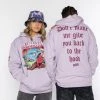 BROKEN PROMISES Hoodies Back To The Hood Lavender Hoodie