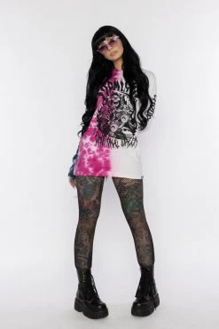 BROKEN PROMISES Emotional Wreck Split Washed L/S Tee Shirts