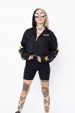 BROKEN PROMISES Outerwear Hell Of A Ride Cropped Jacket