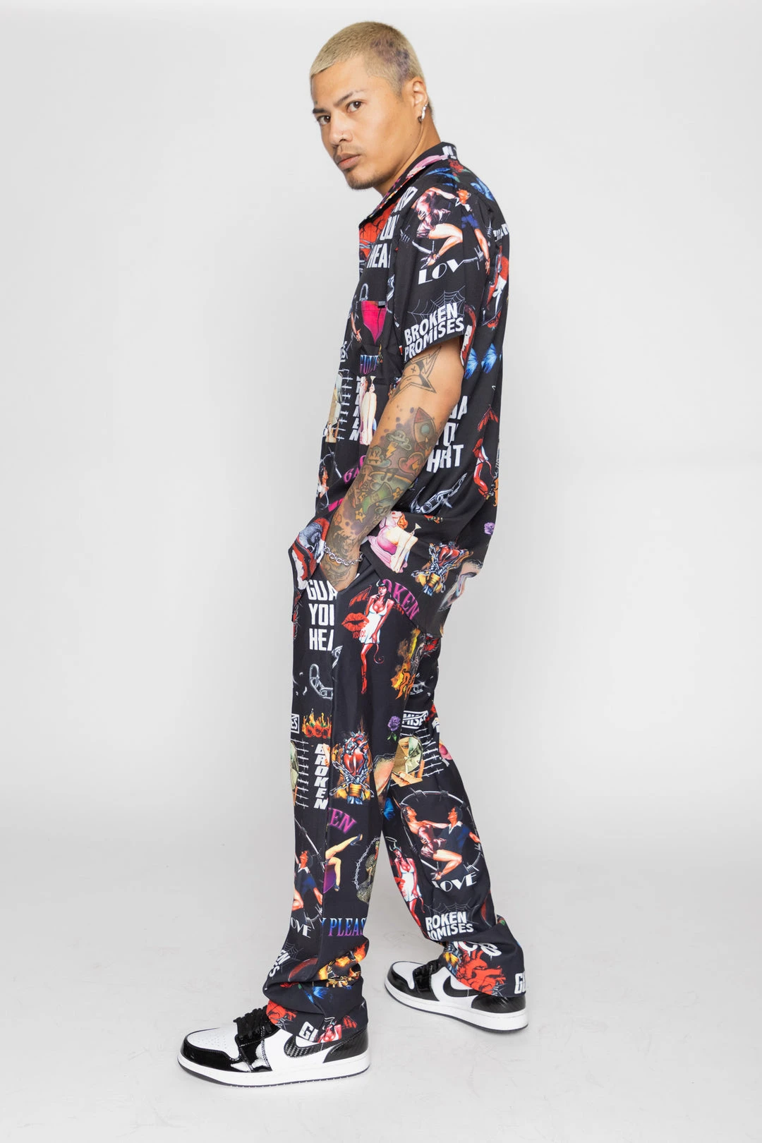 BROKEN PROMISES Bottoms Guilty Pleasure Skate Pant Black