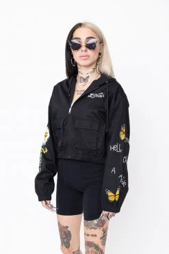 BROKEN PROMISES Outerwear Hell Of A Ride Cropped Jacket