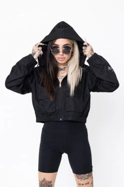 BROKEN PROMISES Outerwear Hell Of A Ride Cropped Jacket
