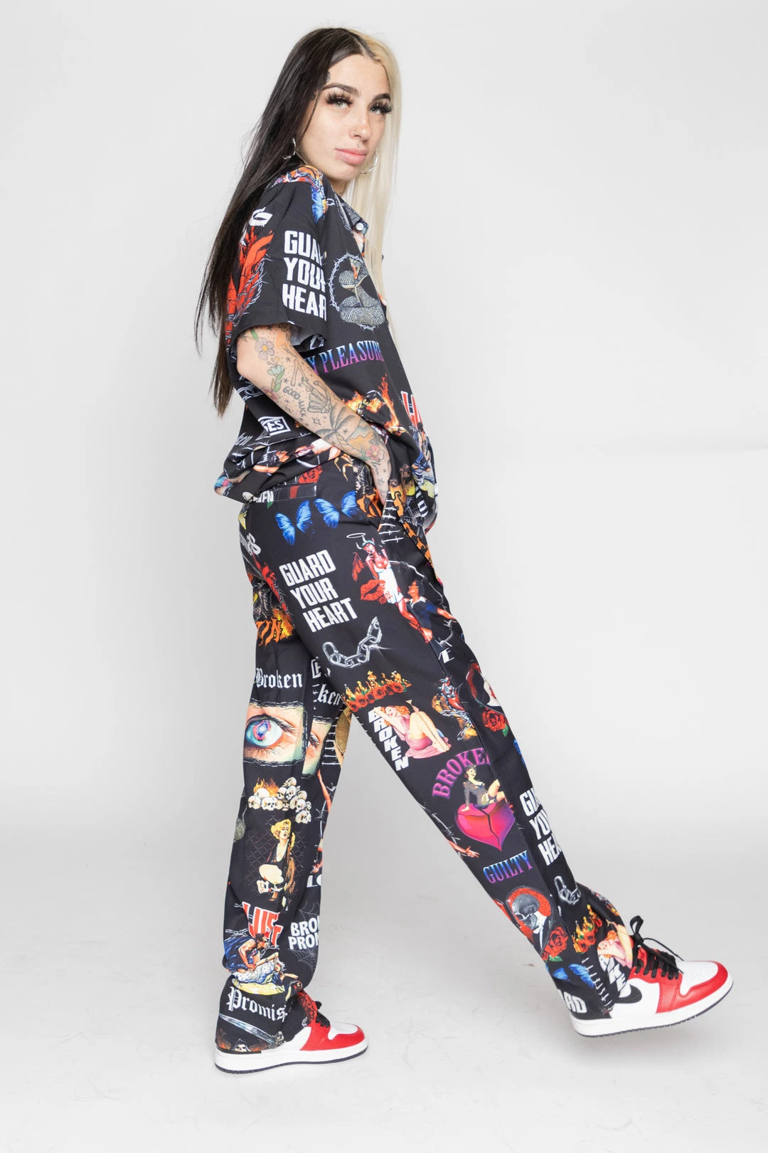 BROKEN PROMISES Bottoms Guilty Pleasure Skate Pant Black