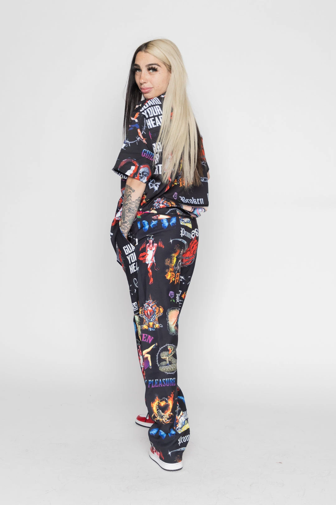 BROKEN PROMISES Bottoms Guilty Pleasure Skate Pant Black