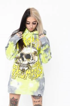 BROKEN PROMISES Beehive Hoodie Dye Green Hoodies