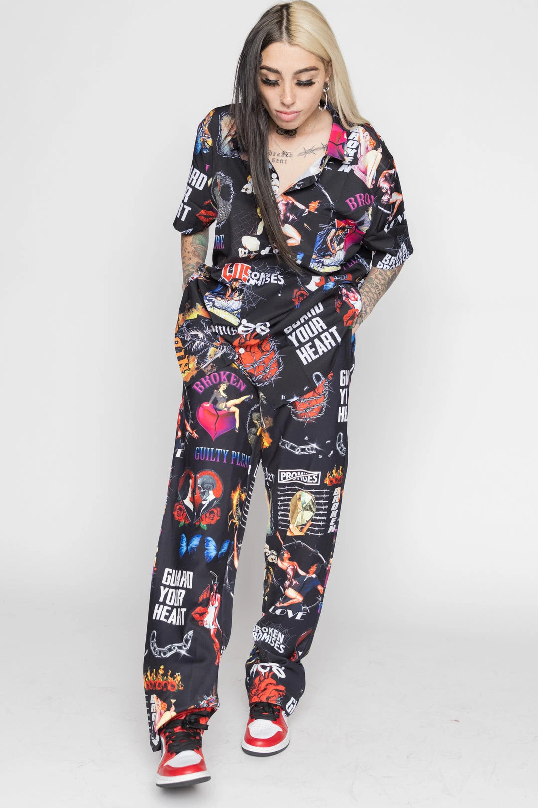 BROKEN PROMISES Bottoms Guilty Pleasure Skate Pant Black