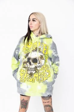 BROKEN PROMISES Beehive Hoodie Dye Green Hoodies