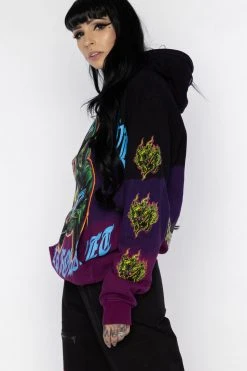 BROKEN PROMISES Hoodies Grave Goblin Dip Dye Hoodie