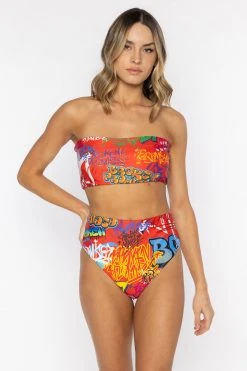 BROKEN PROMISES Swim Rattle Can Bikini Top