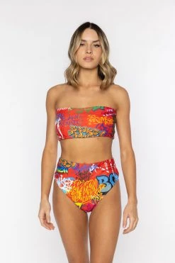 BROKEN PROMISES Swim Rattle Can Bikini Top
