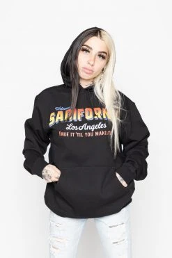 BROKEN PROMISES Hoodies Sadifornia Hoodie Black