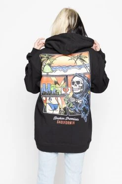 BROKEN PROMISES Hoodies Sadifornia Hoodie Black