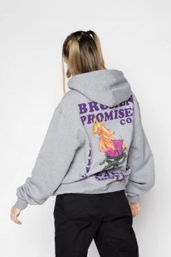 BROKEN PROMISES Hoodies BP Without You Hoodie Grey