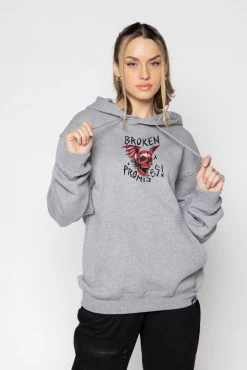 CASH Batwing Hoodie Heather Grey Hoodies
