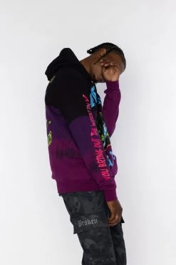 BROKEN PROMISES Hoodies Grave Goblin Dip Dye Hoodie