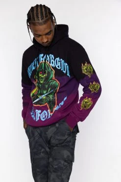 BROKEN PROMISES Hoodies Grave Goblin Dip Dye Hoodie