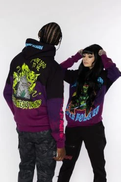 BROKEN PROMISES Hoodies Grave Goblin Dip Dye Hoodie