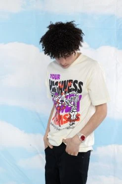 BROKEN PROMISES Love Trip Tee Natural - BPxYH
