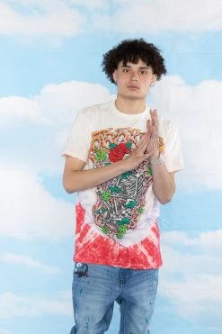 BROKEN PROMISES Up In Smoke V-Dye S/S Tee - BPxYH Shirts