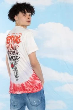 BROKEN PROMISES Up In Smoke V-Dye S/S Tee - BPxYH Shirts