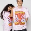 BROKEN PROMISES Airbrush Tie Dye Tee Pink - BP X Hot Stuff