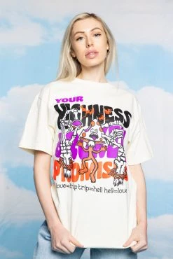 BROKEN PROMISES Love Trip Tee Natural - BPxYH