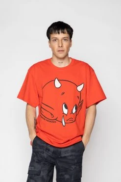 BROKEN PROMISES Shirts Teardrop Tee Red - BP X Hot Stuff