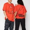 BROKEN PROMISES Shirts Teardrop Tee Red - BP X Hot Stuff