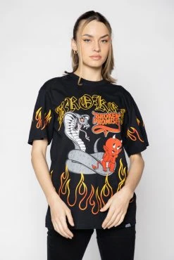 BROKEN PROMISES Shirts Cobra SST Black - BP X Hot Stuff