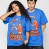 BROKEN PROMISES Ripper Tee Royal Blue - BP X Hot Stuff