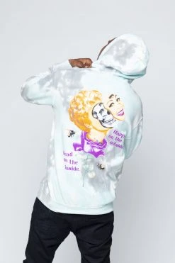 CASH Happy On The Outside Crystal Wash Hoodie Hoodies