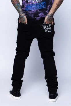 CASH Bottoms Unforgiven Denim Jeans Black