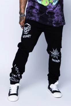 CASH Bottoms Unforgiven Denim Jeans Black