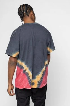 BROKEN PROMISES Hell On Wheels V-Dye Tee - BP X Hot Stuff Shirts