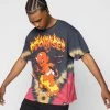 BROKEN PROMISES Hell On Wheels V-Dye Tee - BP X Hot Stuff Shirts