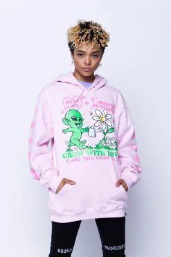 CASH Hoodies BP X Alienlabs Grow With Love Hoodie Pink