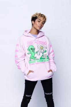 CASH Hoodies BP X Alienlabs Grow With Love Hoodie Pink